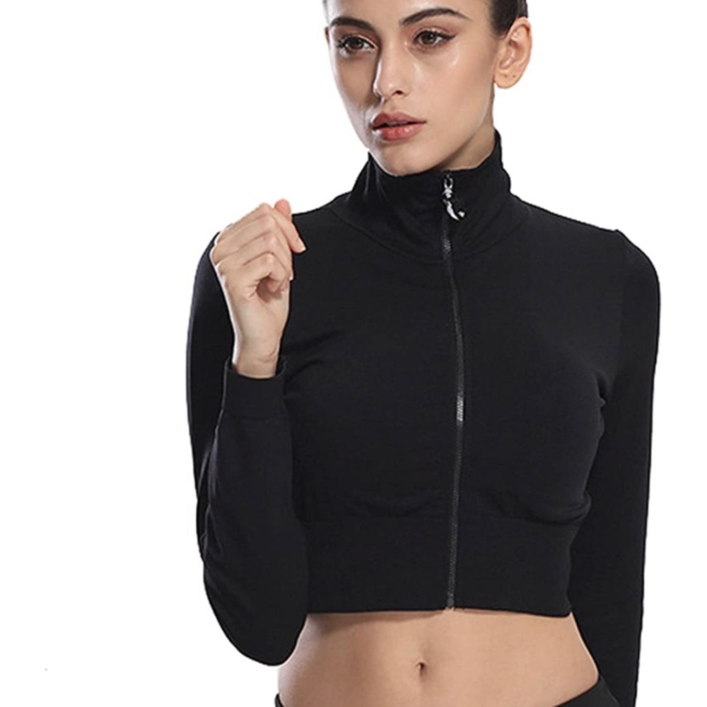 sport jacket crop top